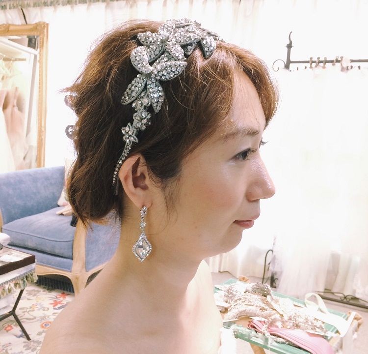 ヘッドドレス ヘアアクセ just married VERAWANG ヘイリー - ウェディング