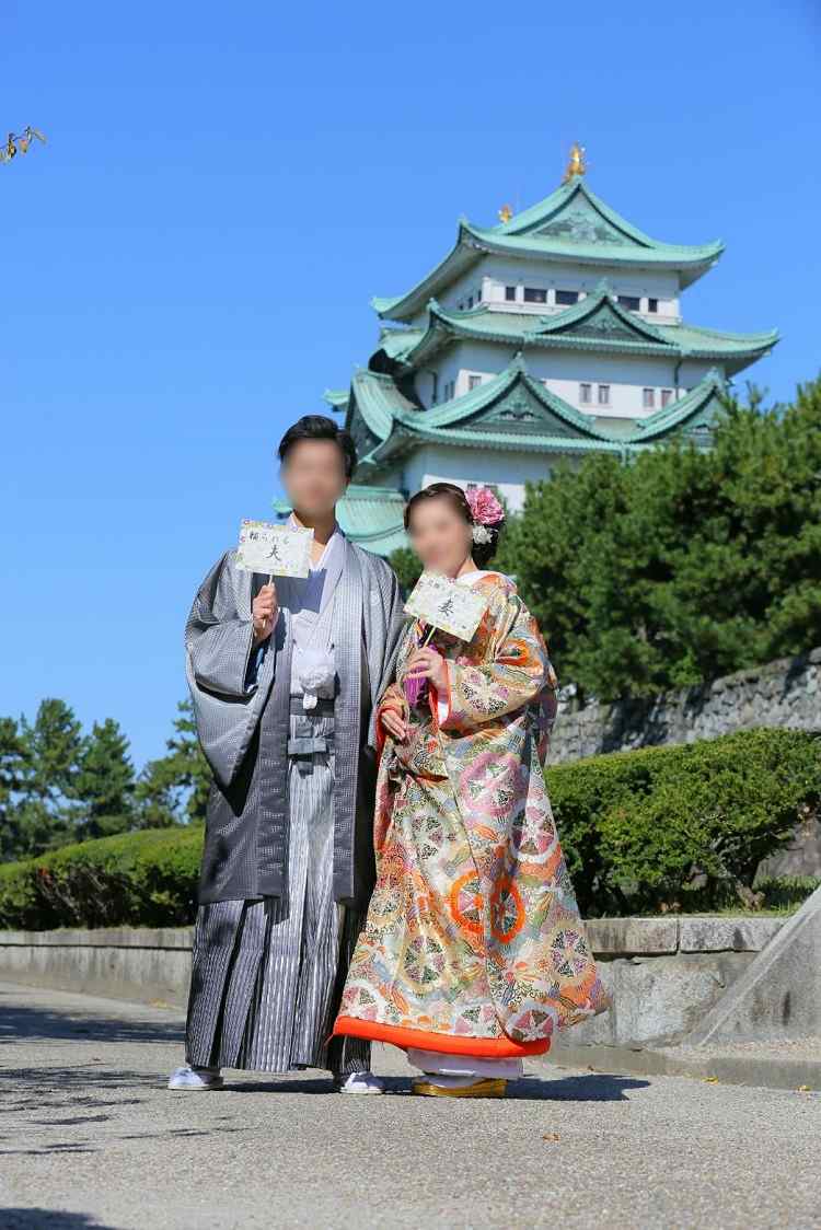 名古屋城で和装前撮り 愛犬と一緒に撮れた大満足の家族写真 美花嫁図鑑 Farny ファーニー お洒落で可愛い花嫁レポが満載 Byプラコレ