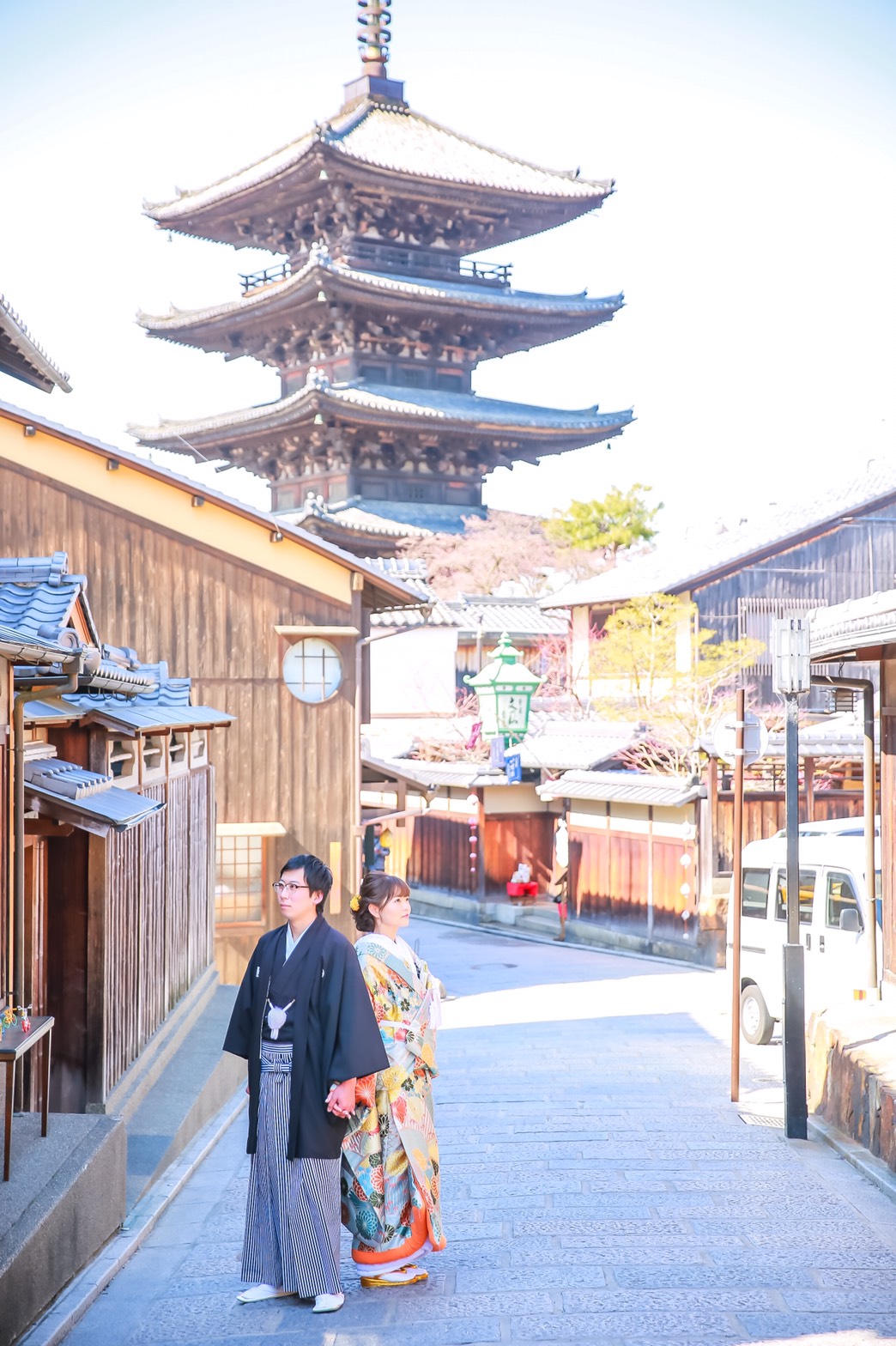 京都 清水寺 いしにえの街並みを活かして レトロモダンな和装前撮りをしてきました 美花嫁図鑑 Farny ファーニー お洒落で可愛い花嫁レポが満載 Byプラコレ