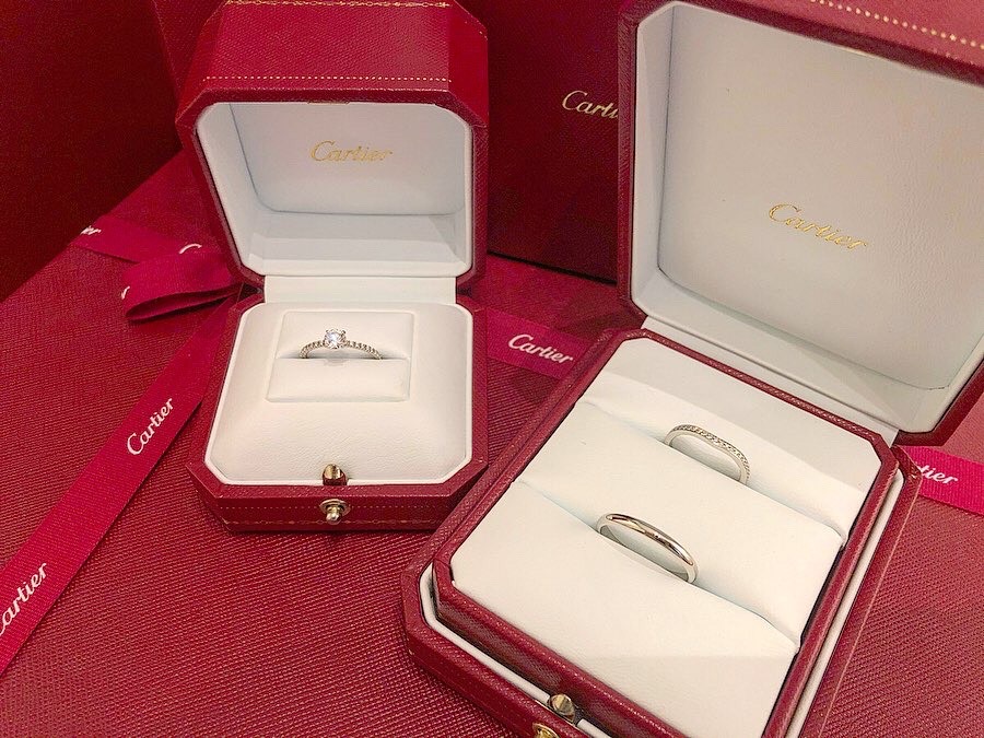 カルティエ　リング　プラチナ　指輪　Cartier ハイブランド　百貨店